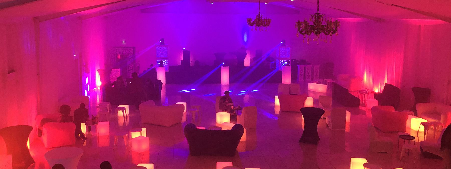 Mise en lumière pour une soirée musicale